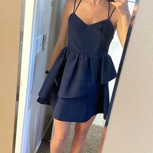 Blue Formal Mini Dress- Never Worn